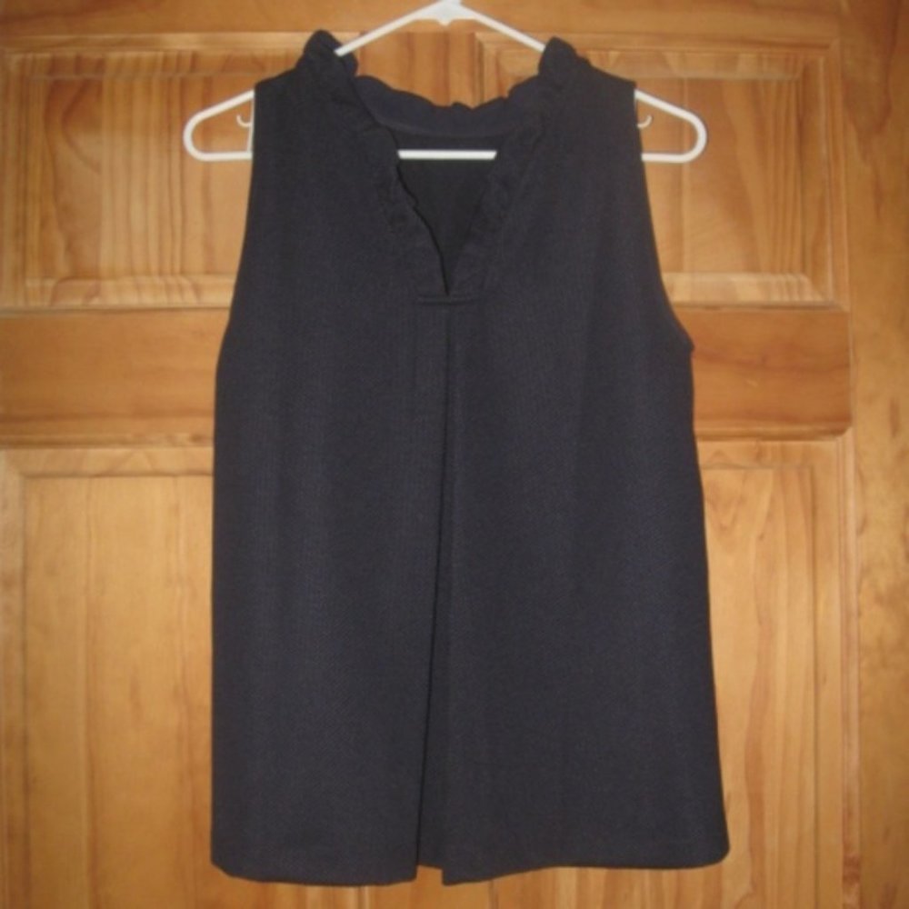 Ann Taylor Navy Blue Sleeveless Top